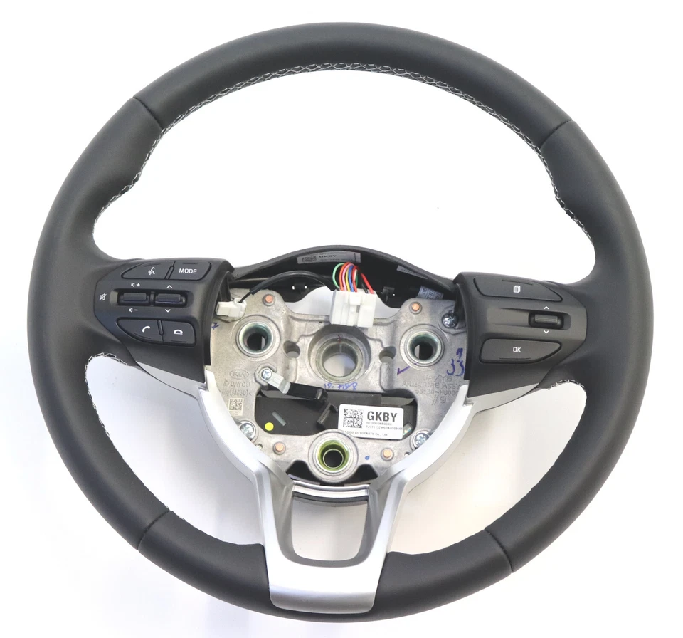 Kia Picanto III JA MPI 56100-G6KB0 Lenkrad Leder Multifunktionslenkrad Heizung - Bild 1 von 4