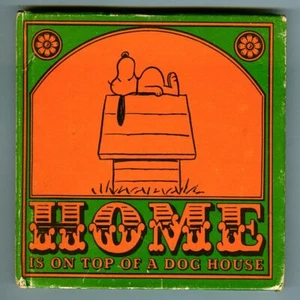 HOME is on TOP of a DOG HOUSE by Charles M. Schulz! Rare 1966 FIRST Edition HC! - Picture 1 of 7
