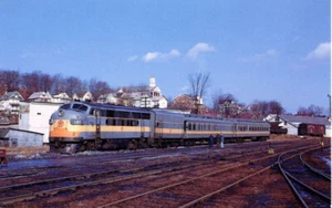 25B493 PC 1950s NYO&W ONTARIO & WESTERN RAILROAD LOCO #502 MIDDLETOWN - Picture 1 of 2