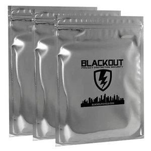 BLACKOUT Faraday Bolsa Jaula Bolsas EMP Premium Ultra Grueso 3 piezas Kit de Preparación 5" X... - Imagen 1 de 6