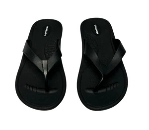 Okabashi Women's Size M/L Black Breeze Flip Flop Sandals - Great Condition - Picture 1 of 11
