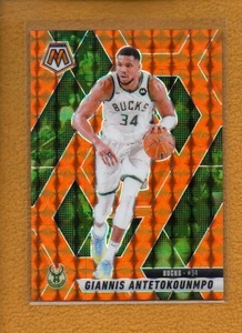 Giannis Antetokounmpo 2024-25 Panini Mosaic Basketball Orange Prizm #13 /249 - Picture 1 of 2