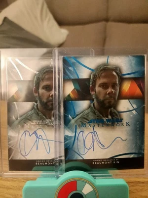 Star Wars Masterwork 2024 Beaumont Kin (Dominic Monaghan) On Card Auto Bundle - Image 1 of 2