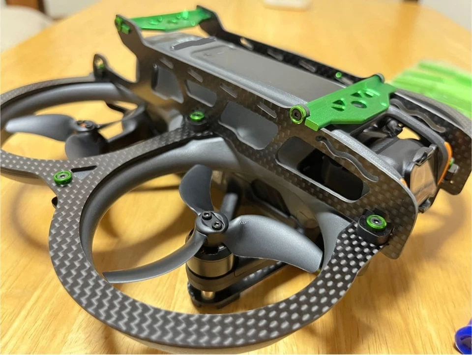 Protector de marco ligero de parachoques de fibra de carbono DJI Avata 2 protector de choque duradero Foto 1 de 4