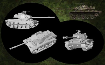 Kit maqueta para montar y pintar - Vehículo militar .  M41A1UR uruguayo  -  1/72 - Immagine 1 di 3