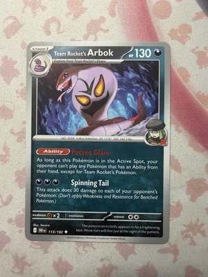 Team Rocket's Arbok Uncommon SV10: Destined Rivals 113/182 NM - Image 1 of 2