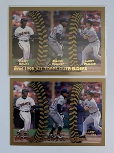 (2) Barry Bonds, Manny Ramirez, Larry Walker 1999 Topps Outfielders #455 - Picture 1 of 1