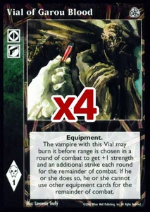 Lot von 4 Karten: Vial of Garou Blood [Drittes Set] - VTES Karte - Bild 1 von 2