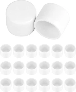 Tapa de extremo externo de PVC QWORK, montaje para muebles grado SCH40, 0,75 pulgadas, paquete de 20 - Imagen 1 de 8