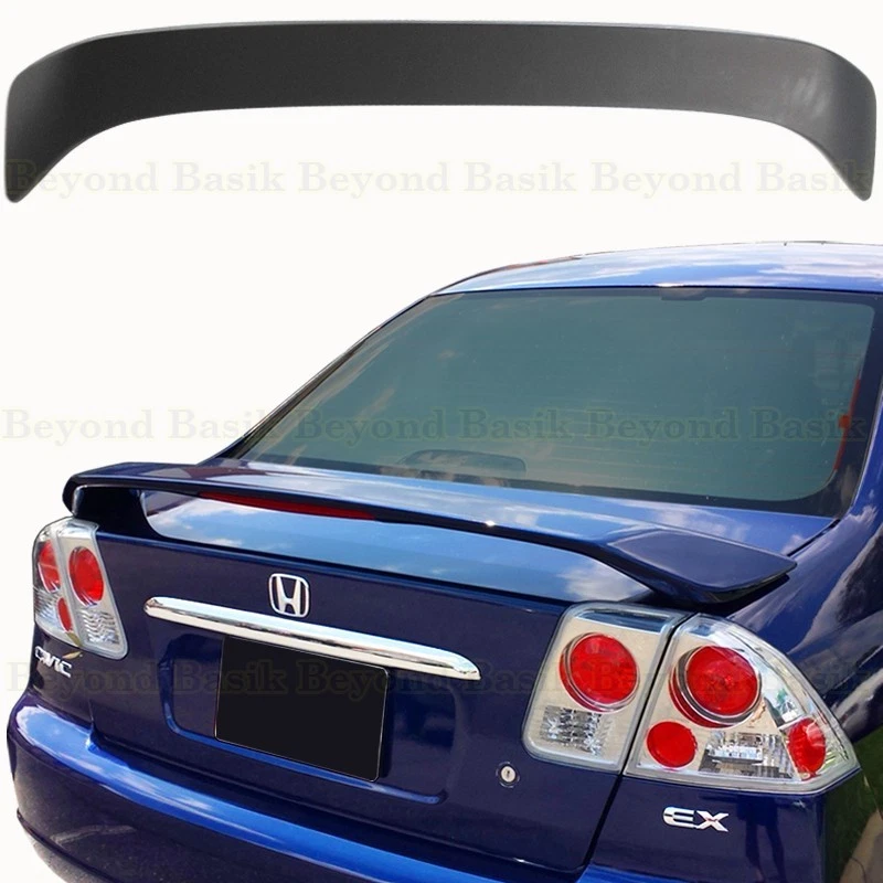 Honda Civic 2001 2002 2003 2004 2005 4 puertas estilo fábrica alerón alerón alerón imprimación Foto 1 de 4