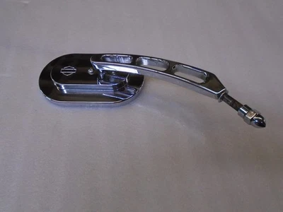 Harley-Davidson подлинный б/у RH овальный стержень и щит заготовки прорезь зеркало 91962-98 - Изображение 1 из 4