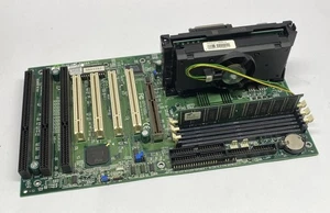 Super Micro P6SBA REV 2.00 Slot 1 Motherboard and Pent 3 CPU - 3 x ISA, 4 x PCI - Picture 1 of 5
