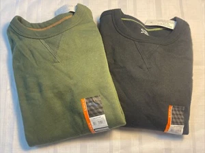 LOT OF 2 ATHLETIC WORKS FLEECE CREW SWEATSHIRTS S(6-7) Kids Unisex - Picture 1 of 2