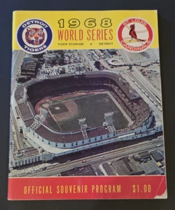 1968 WORLD SERIES Signed PROGRAM-TIGERS-CARDINALS-(16) Signatures-KALINE-LOLICH - Picture 1 of 24