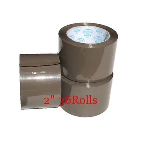 (36 ROTOLI) NASTRO SIGILLANTE IMBALLAGGIO ABBRONZATO 2"x110 IARDE NASTRO MARRONE - Foto 1 di 1