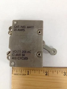 HEINEMANN AM17-20-208-400-54 20A 208V CIRCUIT BREAKER - Picture 1 of 4