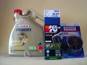 Castrol Power 1 10W40 Öl + Ölfilter SUZUKI GSF1200 Bandit GV75A Bj 96-00 - Bild 1 von 7