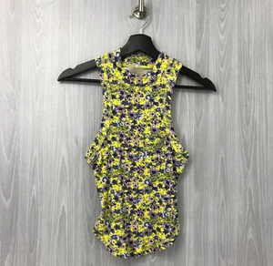 Free People Movement Wishful Floral Print Racerback Tank Top  Small - Picture 1 of 9