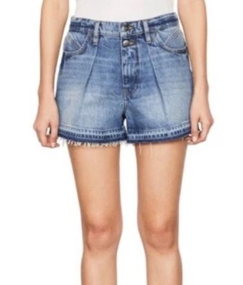 Pantalones Cortos Jean Mosaico Mujeres NUEVO SIN ETIQUETAS MARCO Dobladillo Crudo Doble Botón Talla 28- Minorista $200+ Foto 1 de 4