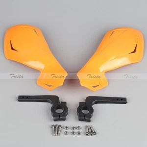 Plastic Motorcycle Bike MX ATV 7/8" Handlebar Hand Guards Handguards Yellow #J03 - Picture 1 of 5