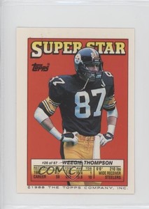 1988 Topps Super Star Sticker Back Cards Weegie Thompson Fred Marion ( 254)