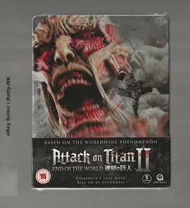 ATTACK ON TITAN II - UK EXCLUSIVE BLU RAY STEELBOOK - NEW & SEALED - Picture 1 of 3