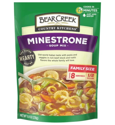 B&G FOODS, INC. Bear Creek Soup Mixes, Minestrone, 8.4 Ounce