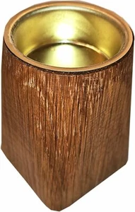 Soporte de luz verde azulada hecho a mano de roble convertido por Grieves Wood Turning - Imagen 1 de 1