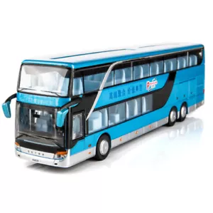 New 1:32 Alloy Bus Pull Back Model with Music Light Diecast Toy Vehicle - Picture 1 of 17