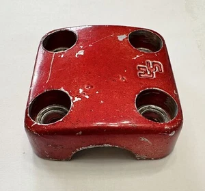 Vintage Originale Old School BMX SR Quill Stem Top Puck ROSSO Vintage Anni 80 Parte - Foto 1 di 8