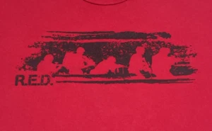 Grunt Style T Shirt Mens XL Red Short Sleeve Remember Everyone Deployed Graphic - Picture 1 of 7