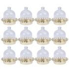  10 Sets Cake Carrrier Plate Stands for Display Cakes Cover Mini Dome Tray