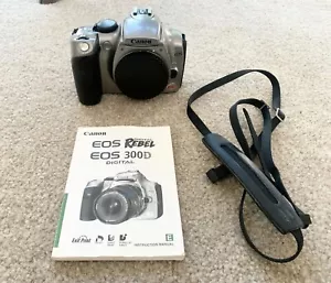 Canon DS6041 EOS digitale Rebellenkamera Gehäuse mit Anleitung und Riemen - Bild 1 von 9