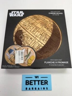 Disney Star Wars Circo Death Star Wood Cheese Board w/ Tools Set by Picnic Time - Image 1 of 4