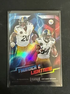 2018 Panini Playoff Thunder & Lightning Le'Veon Bell / Antonio Brown #1 Steelers - Picture 1 of 1