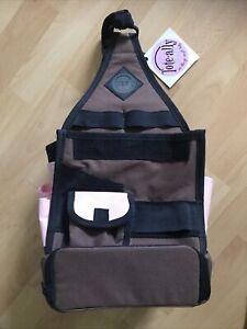 Tote-ally Cool On-the-Go Canvas Craft Scrapbook Organizer Bag AMMs  Brown & Pink