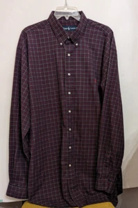 Ralph Lauren Herren LS XL Tall 100% Baumwolle Hemd Bild Farben variieren mit Beleuchtung - Bild 1 von 12