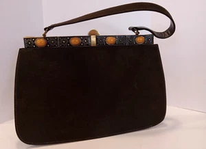 VTG Fiesta Tudor Hand Bag for Milton Bodner Shoes Art Deco Purse RARE - Picture 1 of 21