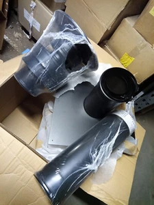 sortie de toit pgi 100 int 153 ext modinox comprenant chapeau , 50cm et une 50cm - Imagen 1 de 2