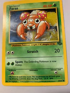 Pokemon Paras 59/64 Basiskarte 1999 Zauberer, Dschungel, Zusatzkarten Versand GRATIS - Bild 1 von 12
