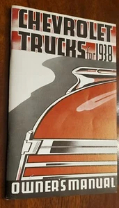 Chevy Truck All Models 1938 Maintenance/Owners Manual Book - Picture 1 of 5