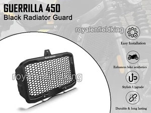 Protector De Radiador Negro Original Royal Enfield Guerrilla 450 - Picture 1 of 7