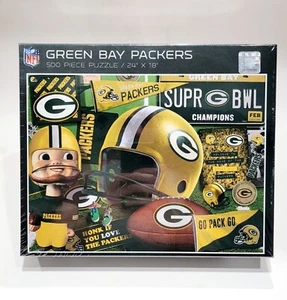 Green Bay Packers Champions NFL 500-teiliges Puzzle Football, Go Pack Go, YouTheFan - Bild 1 von 6