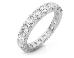 Anello antico stile intreccio fascia eternità zirconi rotondi con diamanti e ... - Foto 1 di 5