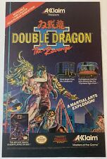 Double Dragon II The Revenge Game Box Art Poster 17x24 Nintendo