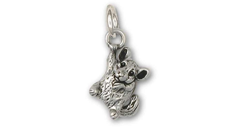 Chinchilla Jewelry Sterling Silver Handmade Chinchilla Charm  CL14-C - Image 1 of 1