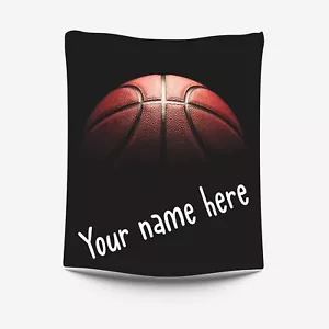 Basketball Custom Name Blanket Basketball Throw Blanket Basketball 60x80in - Picture 1 of 6