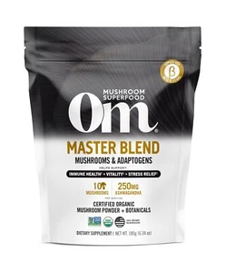 OM Mushroom Superfood Master Blend Mushrooms & Adaptogens, Powder Supplement,... - Picture 1 of 9