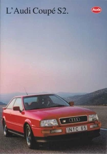Catalogue Brochure Audi Coupé S2 01/1993 Belgique en français - Imagen 1 de 2
