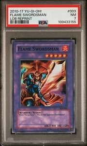 Flame Swordsman *PSA NM 7* LOB-003 * Super Rare * 2010 * Yugioh - Picture 1 of 2